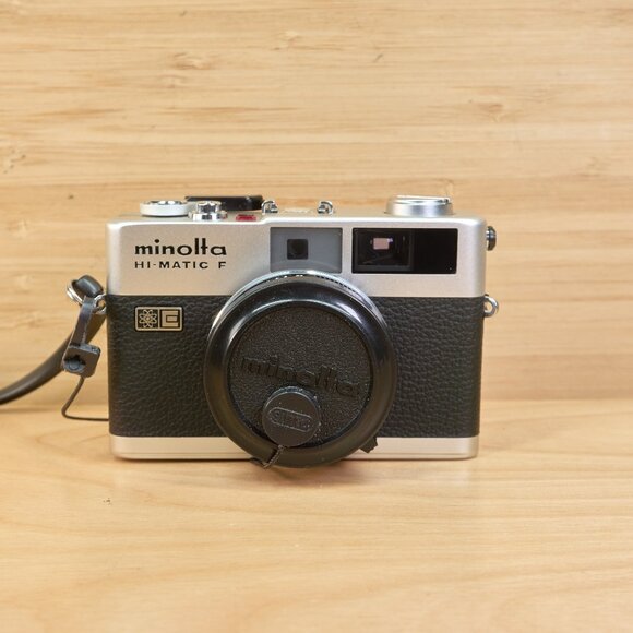 Vintage Minolta Hi-Matic F 35mm Rangefinder Film Camera, Rokkor 38mm f2.7 Lens - Picture 2 of 9